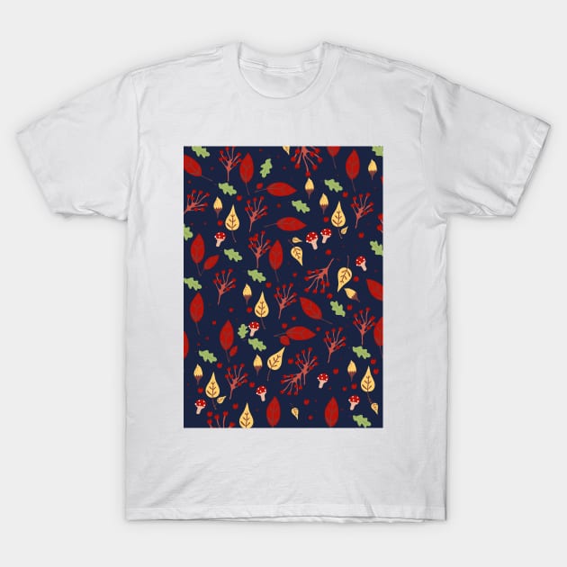 Fall pattern T-Shirt by nickemporium1